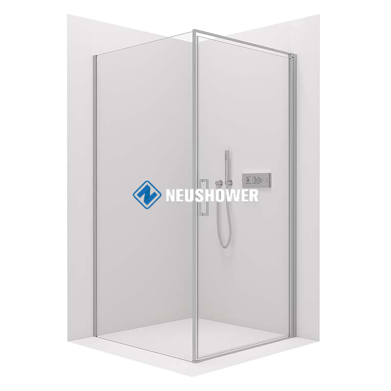 Hot sale Pivot Door Corner Shower Enclosure - 8mm NANO Coating - 6/8mm - NT416 - Selectable Profile Colour And Width