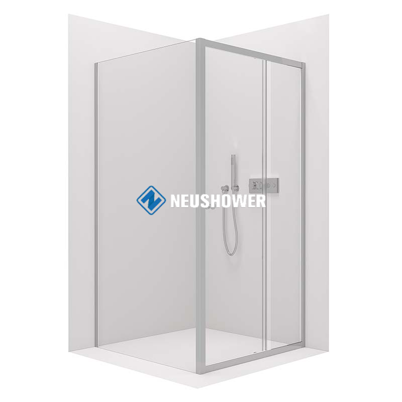 Shower Enclosure with Sliding Door DY504 Nano transparent safety glass- selectable width