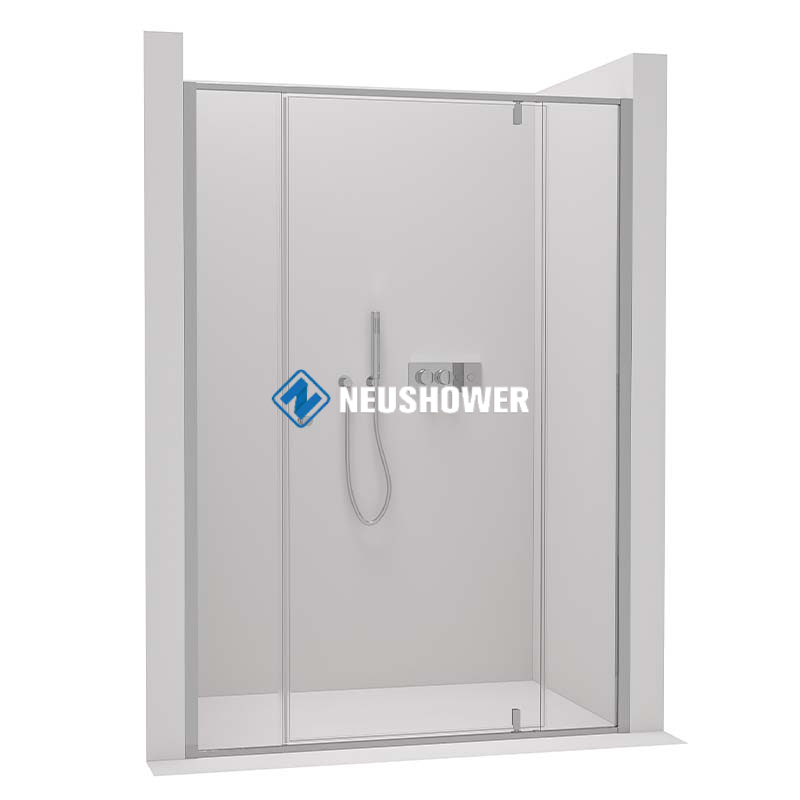 Luxury bathroom High quality pivot door DY607 shower room with aluminum frame shower screen